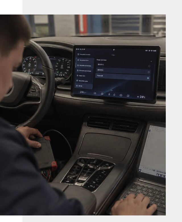 Русификация автомобиля BYD HAN для эксплуатации в Ревде